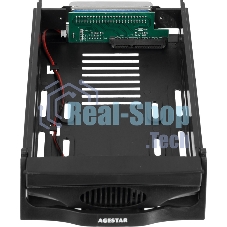 Сменный бокс для HDD AgeStar SR3P-SW-2F SATA пластик черный 3.5