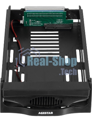 Сменный бокс для HDD AgeStar SR3P-SW-2F SATA пластик черный 3.5