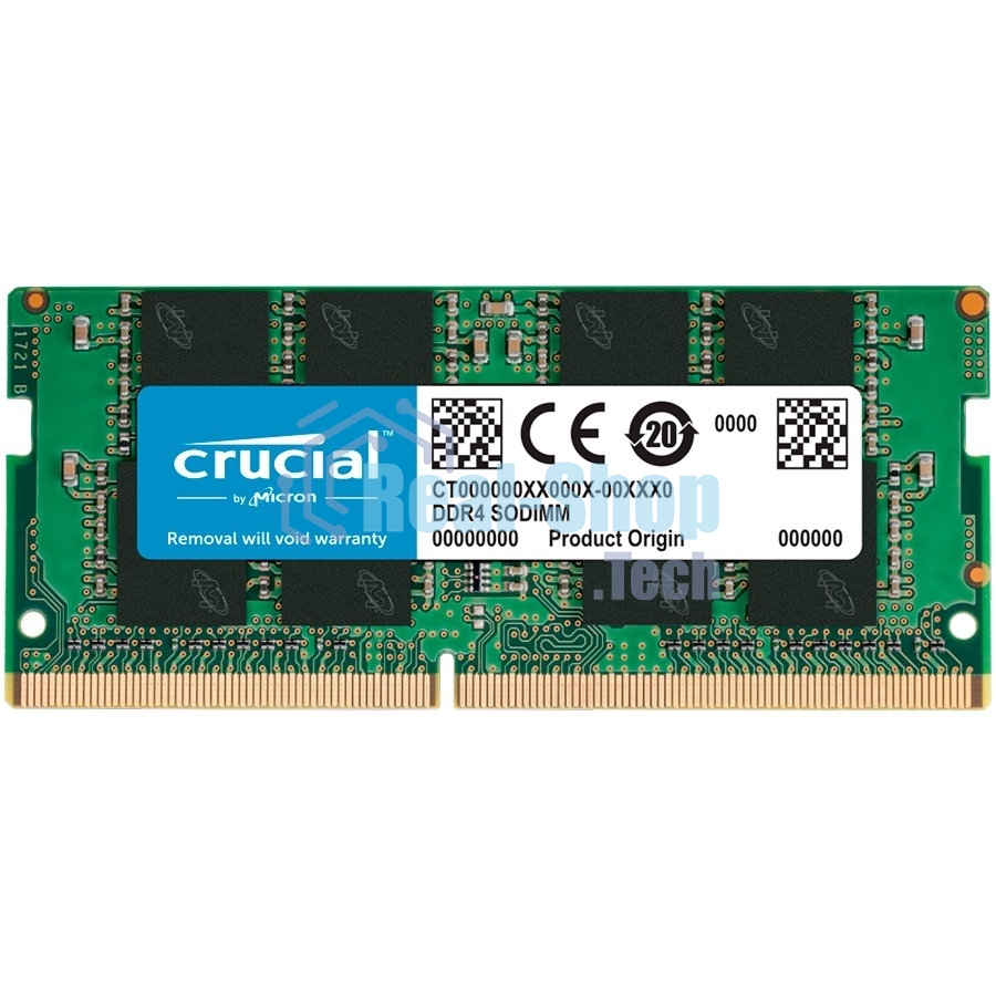Оперативная память Crucial, DDR4, 16GB (1x16 GB), 3200 MHz, CL22, SO-DIMM