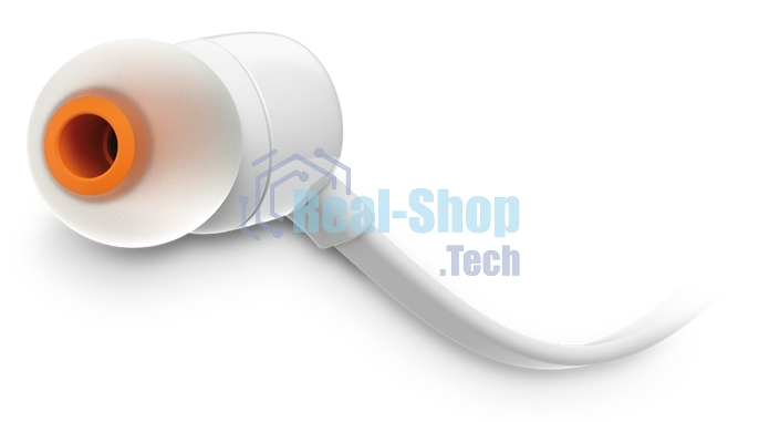 Наушники JBL Tune 110, 3.5 мм, внутриканальные, белый