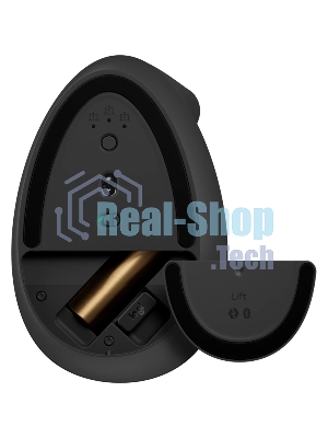 Мышь беспроводная Logitech Lift графитовый, 4000 dpi, радиоканал, Bluetooth, USB, кнопки - 6