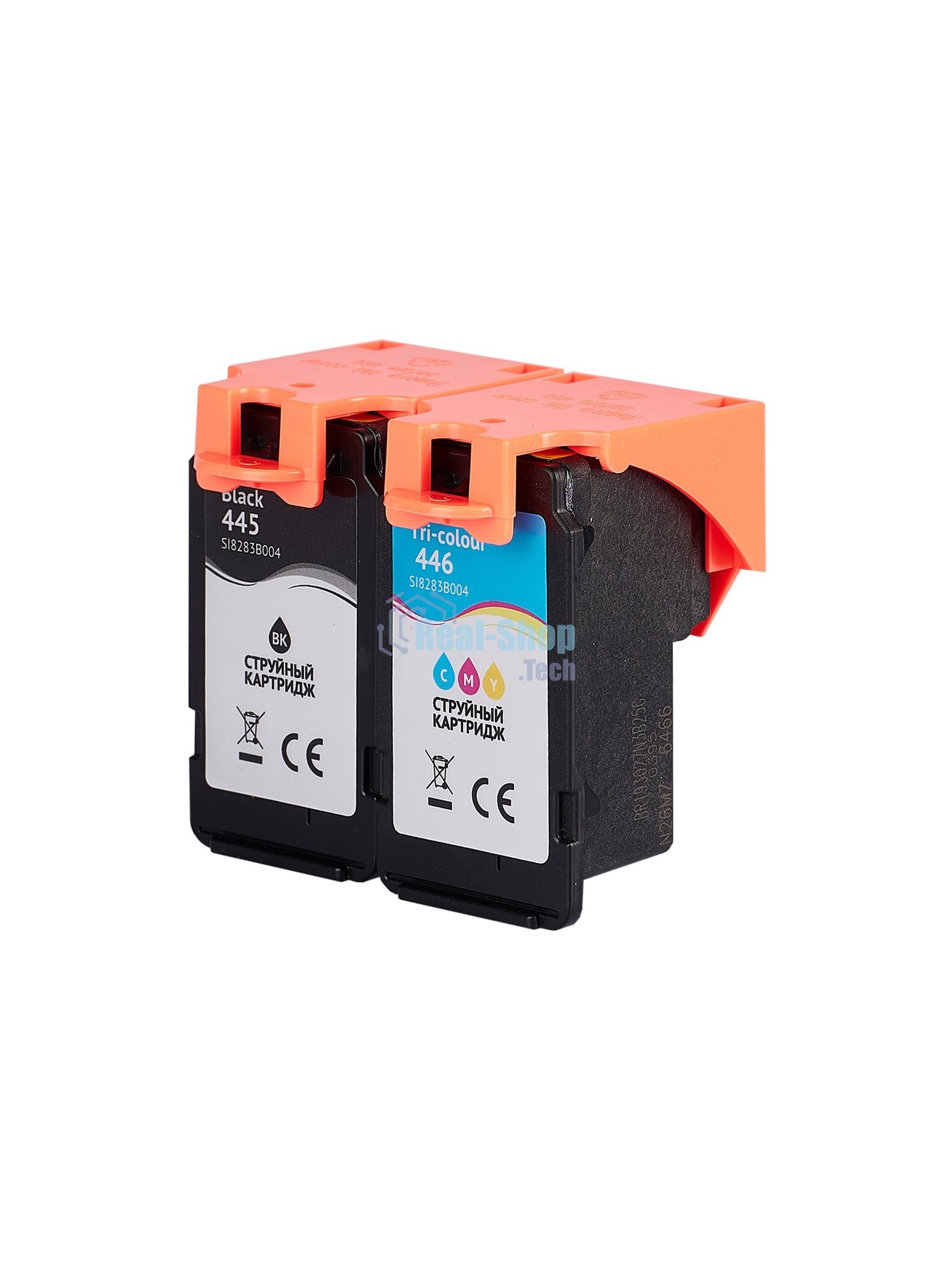Набор струйных картриджей Sakura 8283B004 (445 Black/ 446 Color) для Canon, мультипак, 8/9 мл., 180 к.