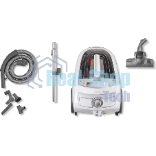 Пылесос Gorenje VC2301SPWCY белый, 400/2300 Вт, уборка сухая, пылесборник контейнер 1.7 л