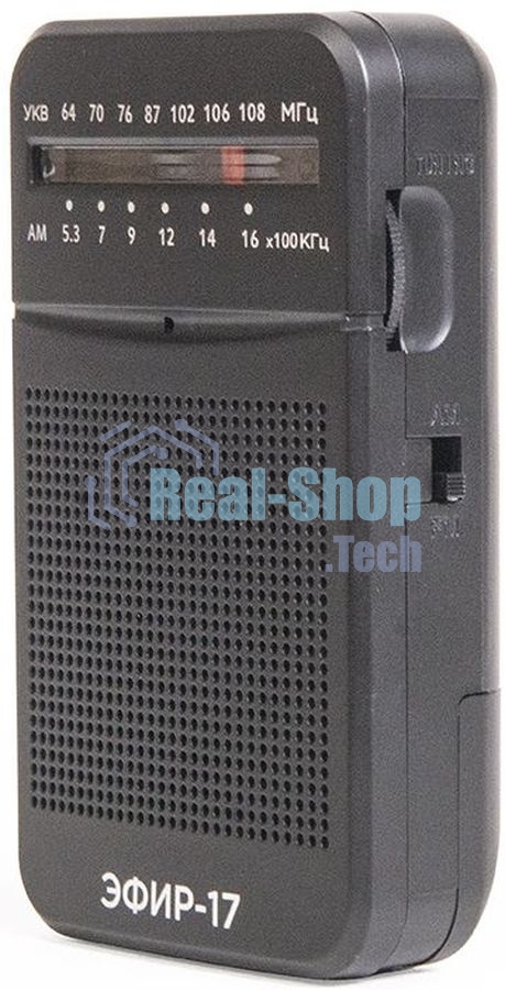 Радиоприемник портативный Сигнал Эфир-17 черный