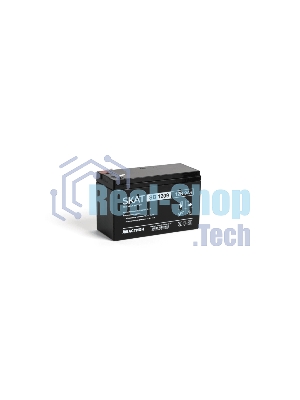 Батарея для ИБП свинцово-кислотная SKAT SB 1209 тип AGM 12V 9А·ч I зар. 2,7 А (ножевые клеммы, гарантия - 18 месяцев) (2540)