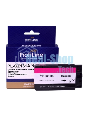 Картридж струйный ProfiLine PL-CZ131A №711 для принтеров HP DESIGNJET T120/T520 Magenta