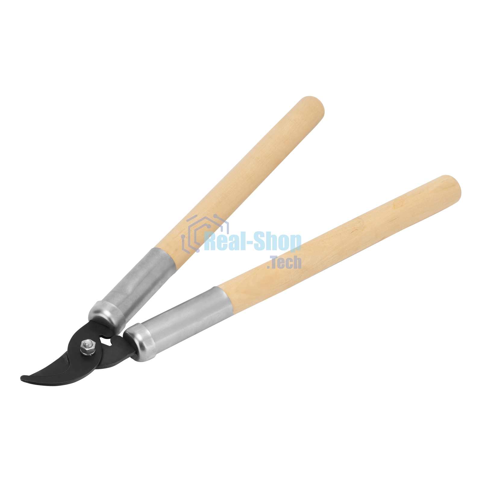 Сучкорез прямого реза, 500 мм, деревянные рукоятки, Горизонт Россия