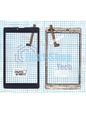Сенсорное стекло (тачскрин) HSCTP-827-8-V1, черное