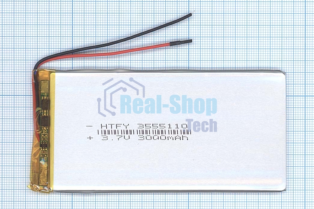 Аккумулятор Li-Pol (батарея) 3.5*55*110мм 2pin 3.7V/3000mAh