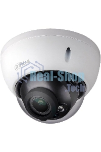 Уличная купольная IP-видеокамера Dahua DH-IPC-HDBW3241RP-ZS-S2 с ИИ 2Мп, 1/2.8” CMOS, моторизованный объектив 2.7~13.5мм, видеоаналитика, ИК-подсветка до 40м, IP67, IK10, корпус: металл