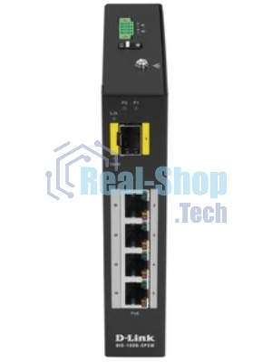 Коммутатор D-Link DIS-100G-5PSW/A1A Промышленный неуправляемый коммутатор с 4 портами 10/100/1000Base-T, 1 портом 1000Base-X SFP, функцией энергосбере