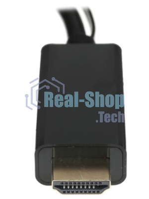 Конвертер HDMI->DisplayPort, Cablexpert DSC-HDMI-DP, HD19M+USBxHD20F, черный