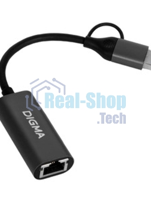 Сетевой адаптер Gigabit Ethernet Digma DLA-GEUC01 USB 3.0