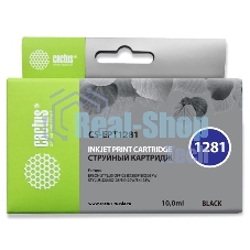 Картридж струйный Cactus CS-EPT1281 (T1281) черный (10 мл) для Epson Stylus S22/S125/SX420/SX425/Office BX305