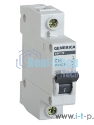 Выключатель автоматический однополюсный ВА47-29 32А C 4,5кА GENERICA MVA25-1-032-C IEK