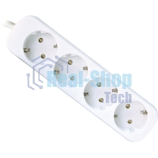 Удлинитель Defender E430 белый 3.0 м, 4 розетки 