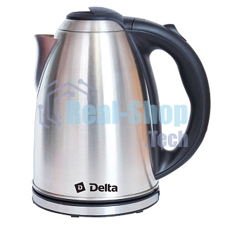 Чайник электрический Delta DL-1032, 2000 Вт, 2 л, нержавеющая сталь