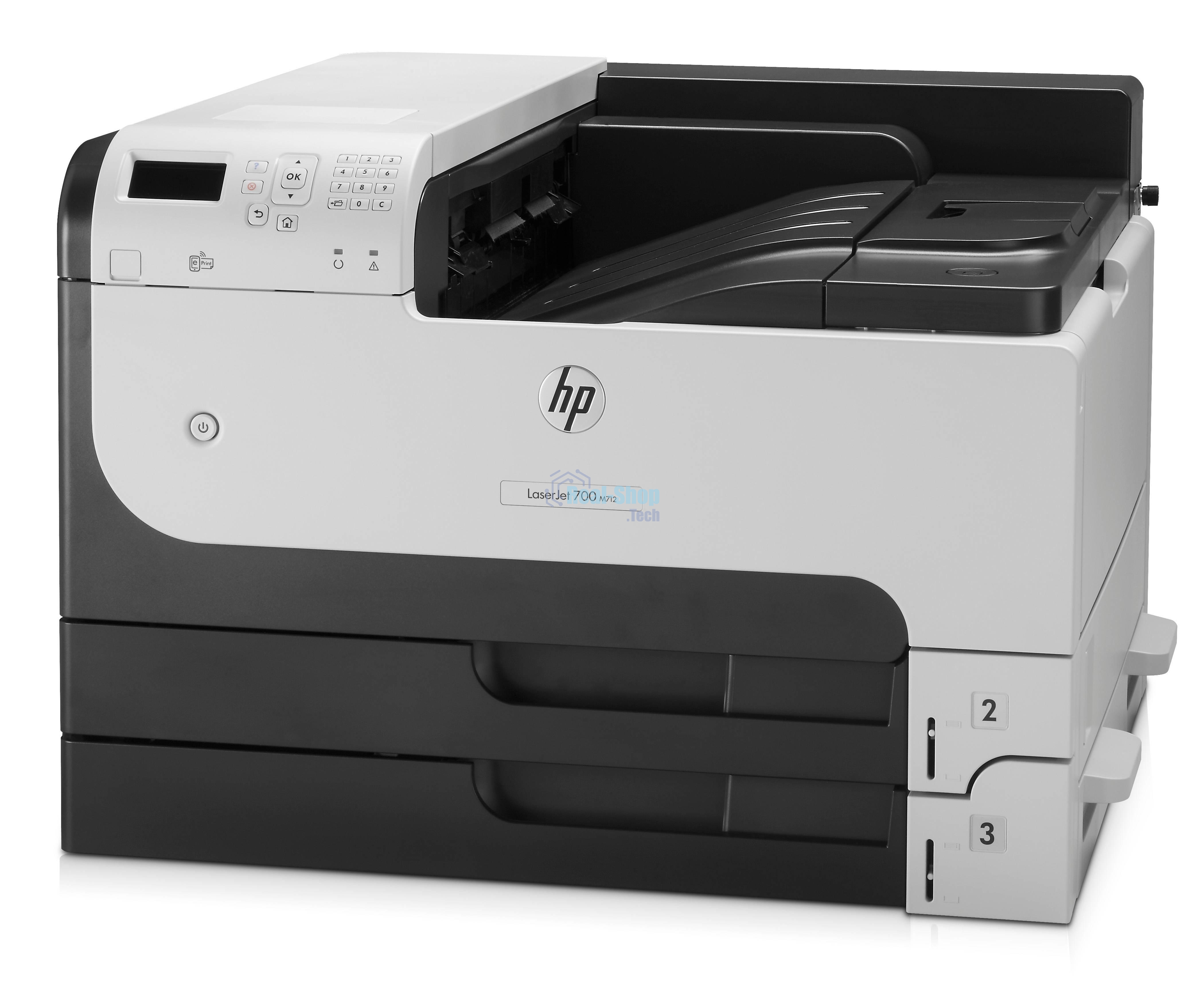 Принтер лазерный HP LaserJet Enterprise 700 M712dn (CF236A), A3, ч/б, печ. до 41 стр/мин. (А4) до 40 стр/мин. (А3), 1200 x 1200 dpi, USB, RJ-45, Air Print