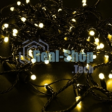 Гирлянда Neon-night Нить 10м, постоянное свечение, черный ПВХ, 230В, желтый