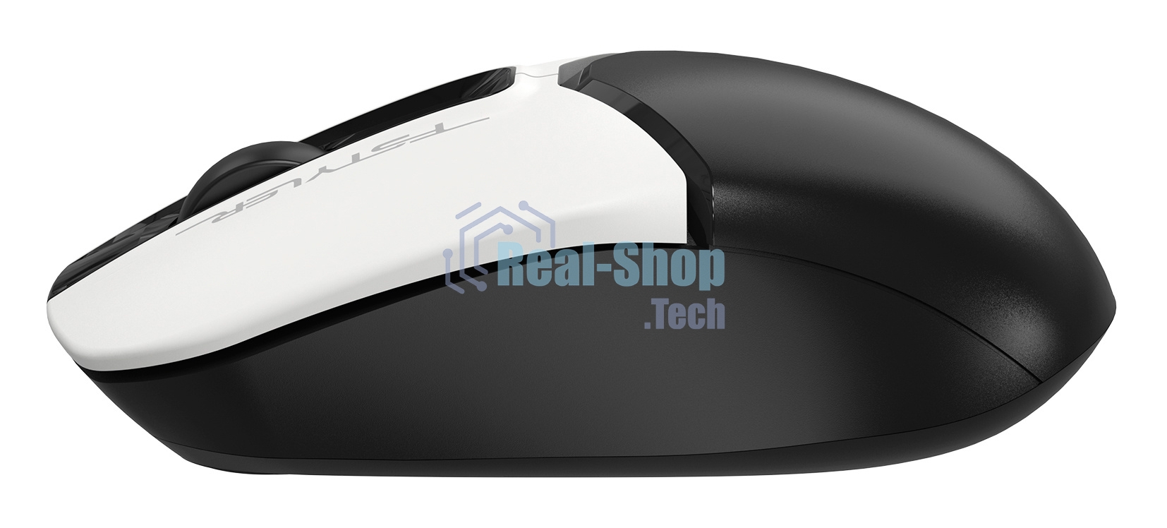 Мышь беспроводная A4Tech Fstyler FG12 белый/черный, 1200 dpi, радиоканал, USB, кнопки - 3
