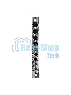 Набор удлиненных торцевых головок Rexant 1/4, шестигранные, CrV, 10 шт., 4-13 мм