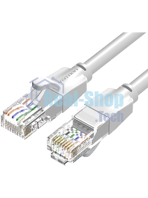 Патч-корд Vention прямой UTP cat.6, RJ45 - 1,5 м. Серый