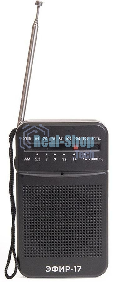 Радиоприемник портативный Сигнал Эфир-17 черный