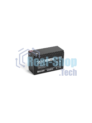 Батарея для ИБП свинцово-кислотная SKAT SB 1209 тип AGM 12V 9А·ч I зар. 2,7 А (ножевые клеммы, гарантия - 18 месяцев) (2540)