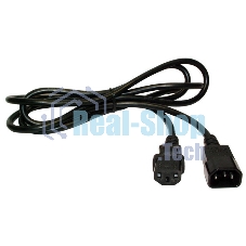 Шнур питания Lanmaster C13-C14, 3х0.75, 220В, 10А, черный, 2 м
