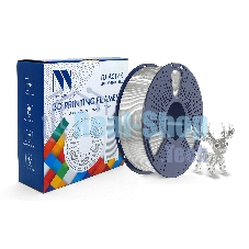 Филамент NVPrint PLA+ Trasparent White для 3D печати диаметр 1.75мм длина 330 метров масса 1 кг