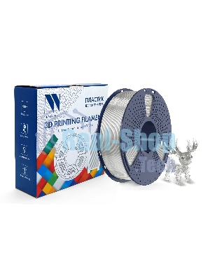 Филамент NVPrint PLA+ Trasparent White для 3D печати диаметр 1.75мм длина 330 метров масса 1 кг