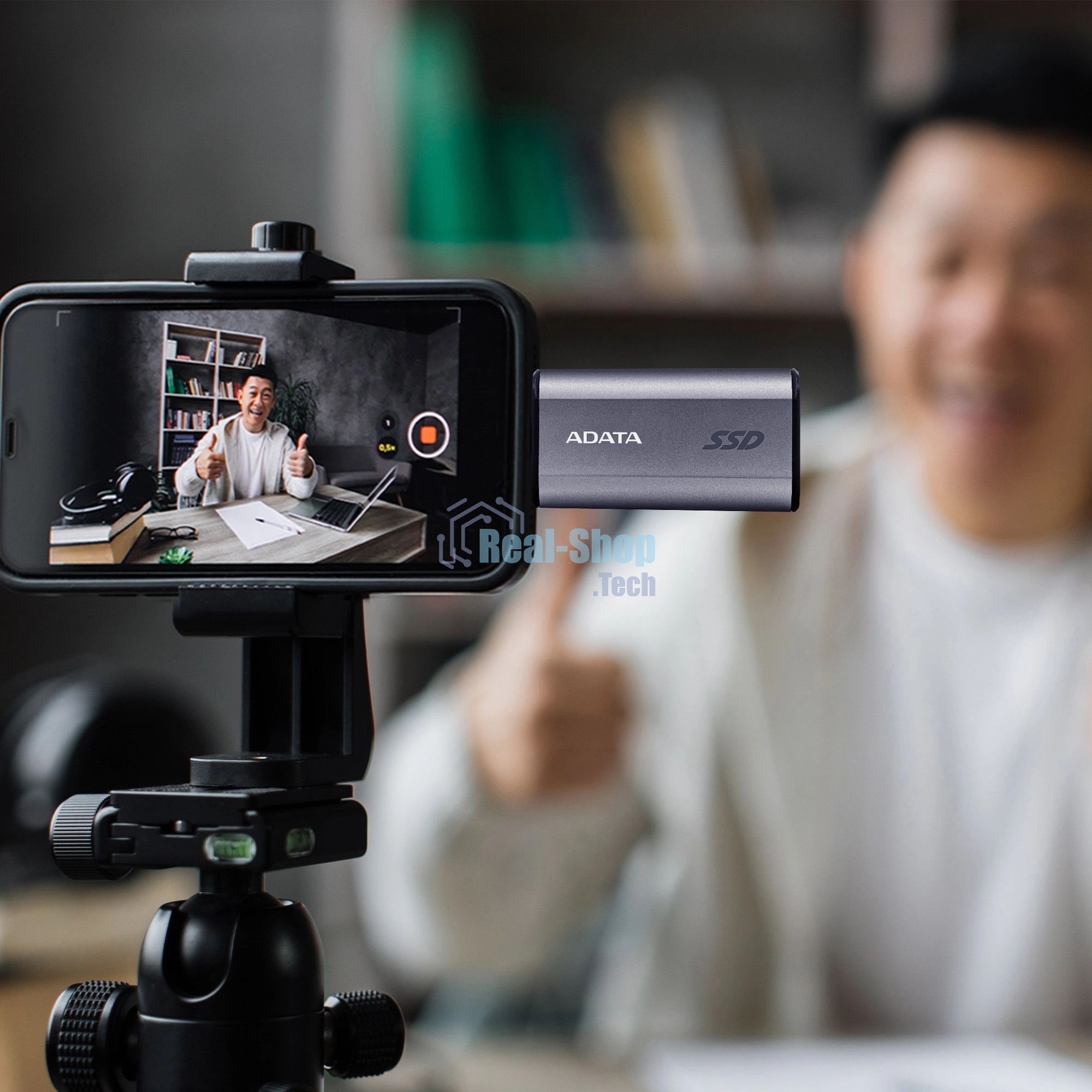 Внешний SSD ADATA SC750, 2TB, USB 3.2 Gen 2 Type-C, R/W 1050/1000, черный