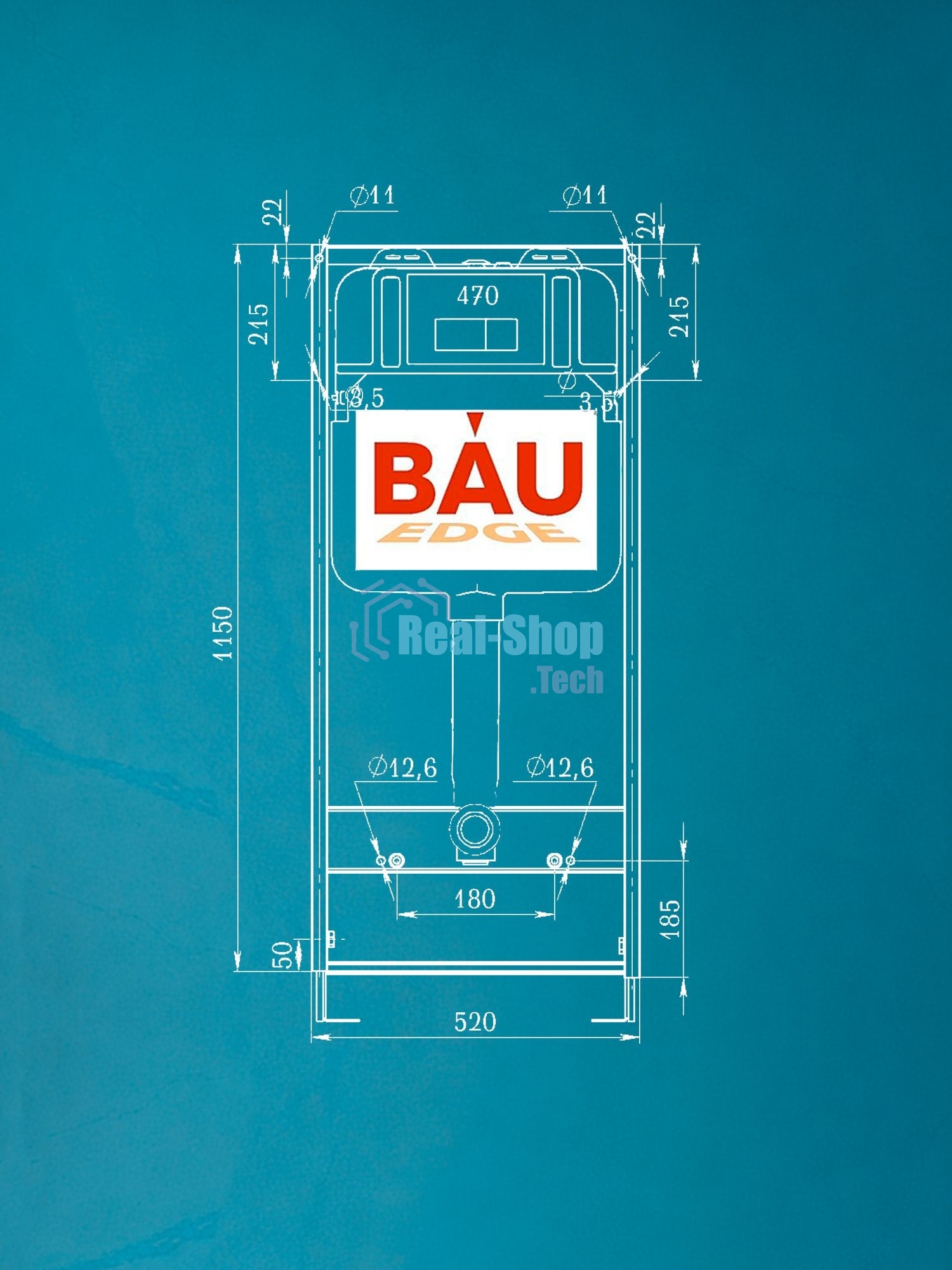 Комплект BAU 6 в 1: инсталляция BAU PRO, унитаз подвесной торнадо Bau Dream Hurricane-2, сиденье дюропласт микролифт, клавиша из стекла Dream, белая