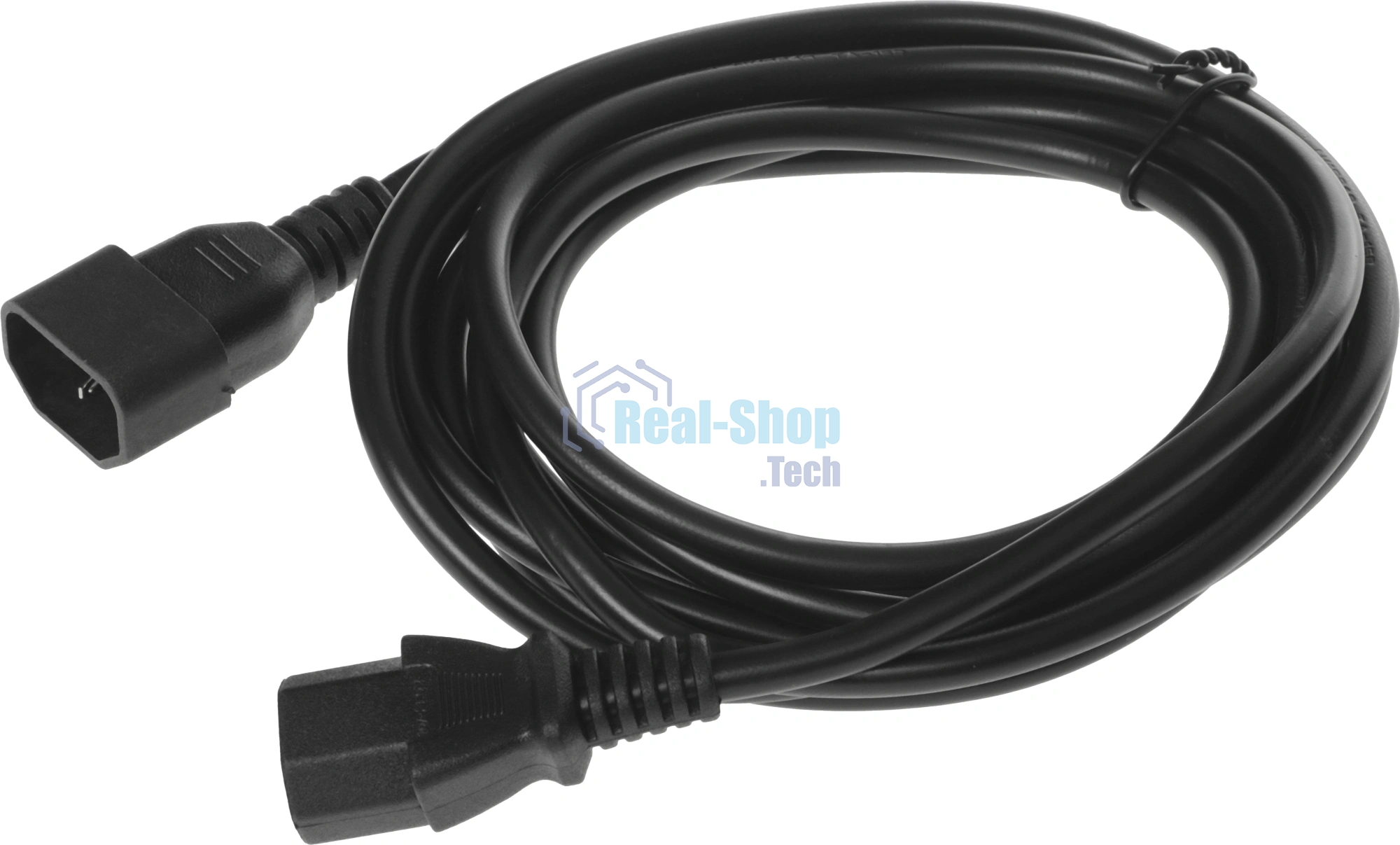 Кабель-удлинитель KingPrice KP-PC-C13-C14-3m IEC C13 IEC C14 3м черный