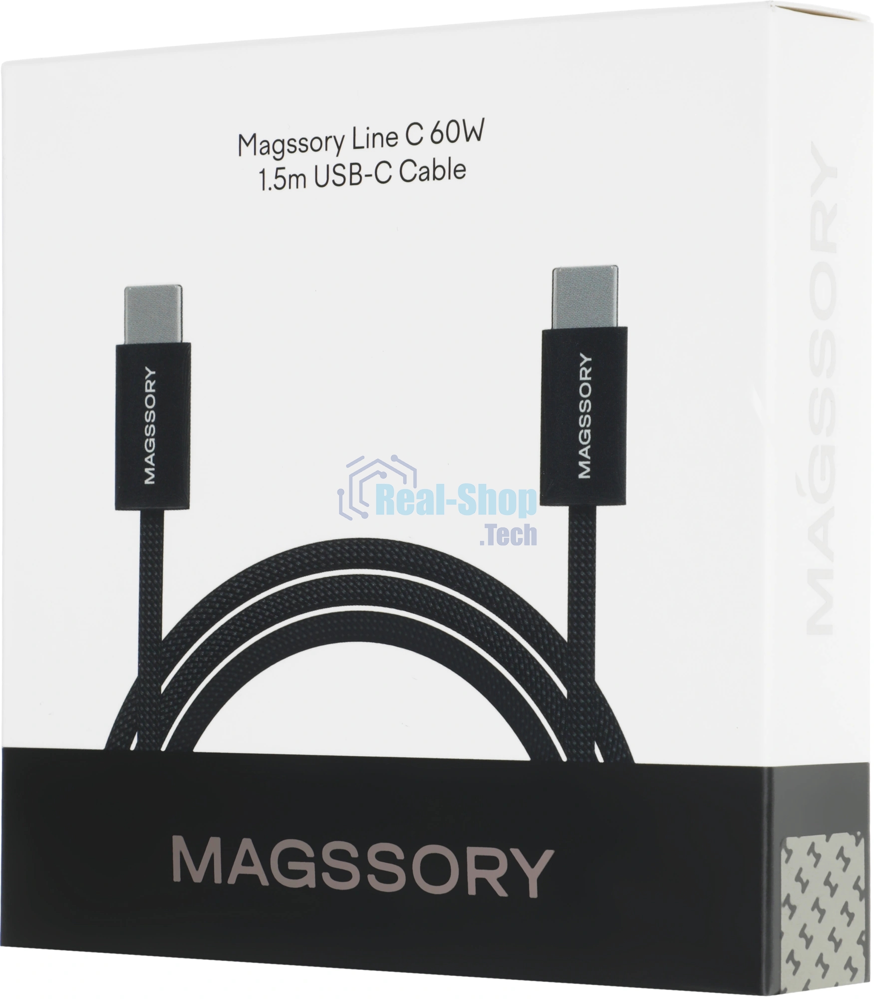 Кабель Magssory CBL002 USB Type-C (m)-USB Type-C (m) 1.5м черный коробка