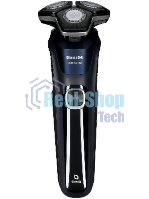 Бритва электрическая роторная Philips S5885/10 реж.эл.:3 питан.:аккум. темно-синий