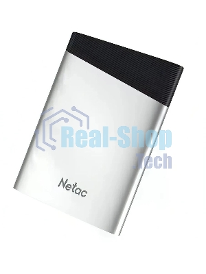 Внешний SSD Netac Z6S, 960 GB, USB 3.2 Gen 2 Type-C, R/W 520/480, серебристый
