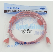 Кабель HDMI Ver.1.4 Red jack HDMI19 (m)/HDMI19 (m) 1.8м феррит.кольца позолоченные контакты