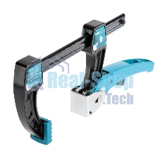 Струбцина реечная быстрозажимная GROSS 20717 4/100мм металлич корпус, рычажный храповый механизм