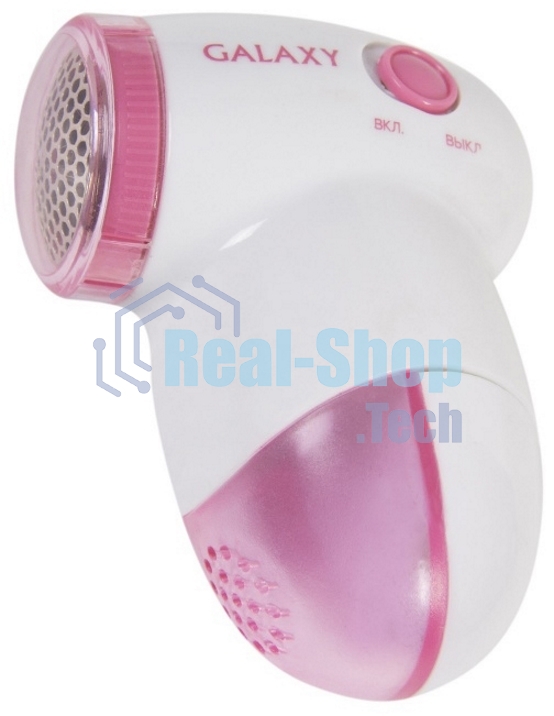 Машинка для удаления катышков Galaxy LINE GL 6301, белый c розовым, питание: 2 батарейки 