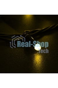 Гирлянда Neon-night Нить 10м, постоянное свечение, черный ПВХ, 230В, желтый
