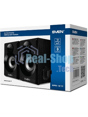 Акустическая система SVEN SPS-517, 2.0 черный