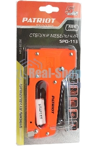 Степлер PATRIOT SPQ-113, пластиковый корпус, скобы тип 53 (4-8мм), 100 скоб в комплекте