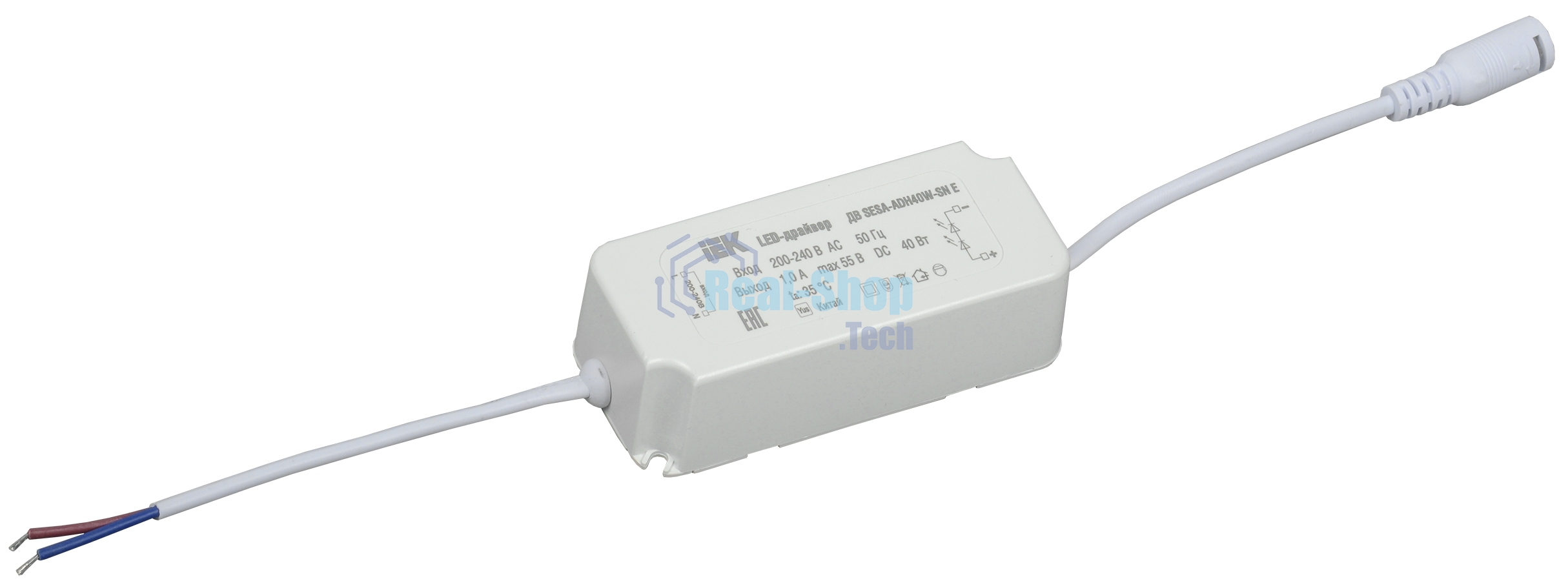 Драйвер LED IEK LDVO0-40-0-E-K01 тип ДВ SESA-ADH40W-SN Е для LED светильников 40Вт ДВО 6574