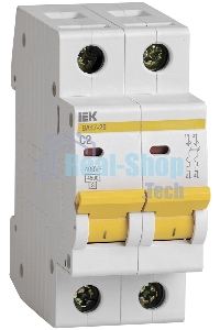 Выключатель автоматический модульный 2п C 2А 4.5кА ВА47-29 ИЭК MVA20-2-002-C