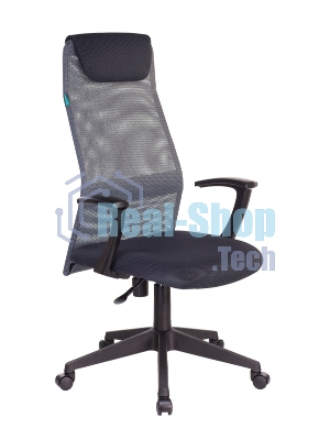 Кресло руководителя Бюрократ KB-8N/DG/TW-12 серый TW-04 TW-12 сетка