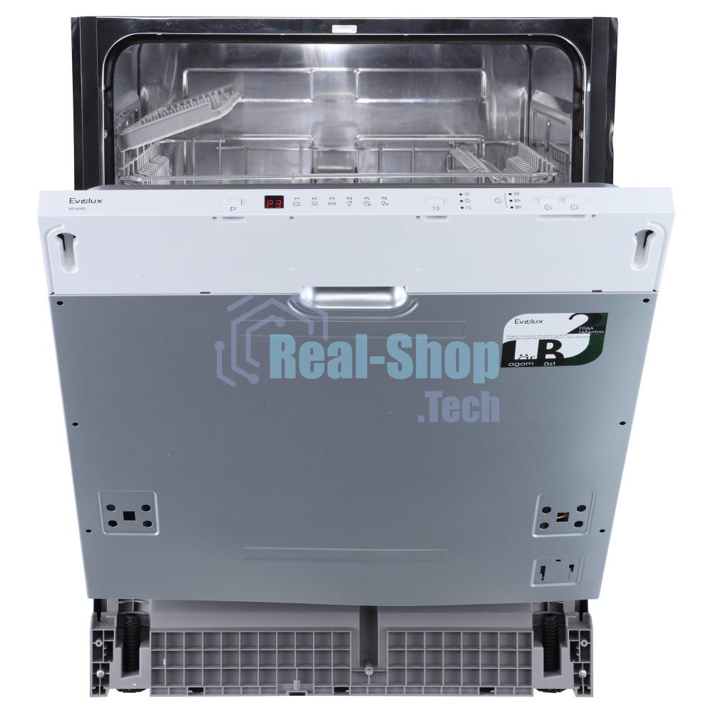 Встраиваемая посудомоечная машина Evelux BD 6000, белый, 59.8 см, 13 компл., 55 дБ, класс A++