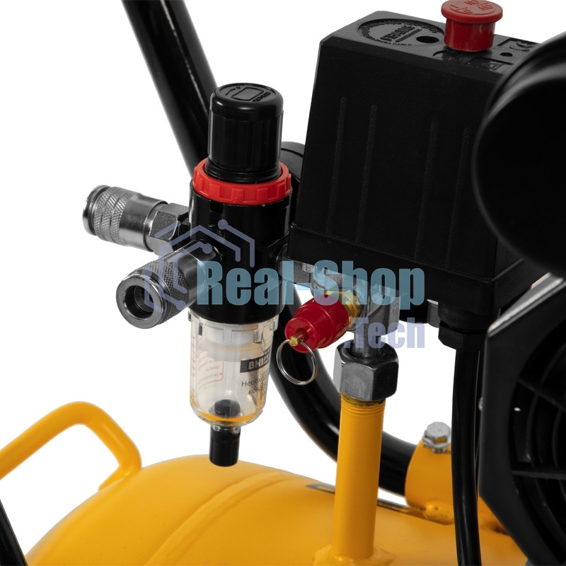 Компрессор безмаслянный малошумный Denzel DLS 1800/100,1800 Вт, 3х600, 100 л, 345 л/мин