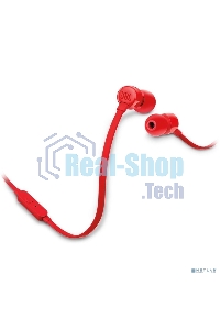 Наушники-гарнитура JBL T110 красный