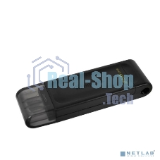 Флешка USB Kingston DataTraveler DT70 (DT70/256Gb), 256Gb, USB Type-C 3.2, R/W 70/45, черный